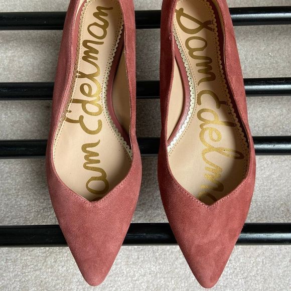 SAM EDELMAN Women Suede Pointy Toe Shoes NEW NWOB - Picture 2 of 8